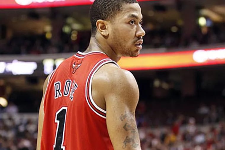"Every day is getting better. I'm not trying to do too much out there," Derrick Rose said. (Yong Kim/Staff Photographer)