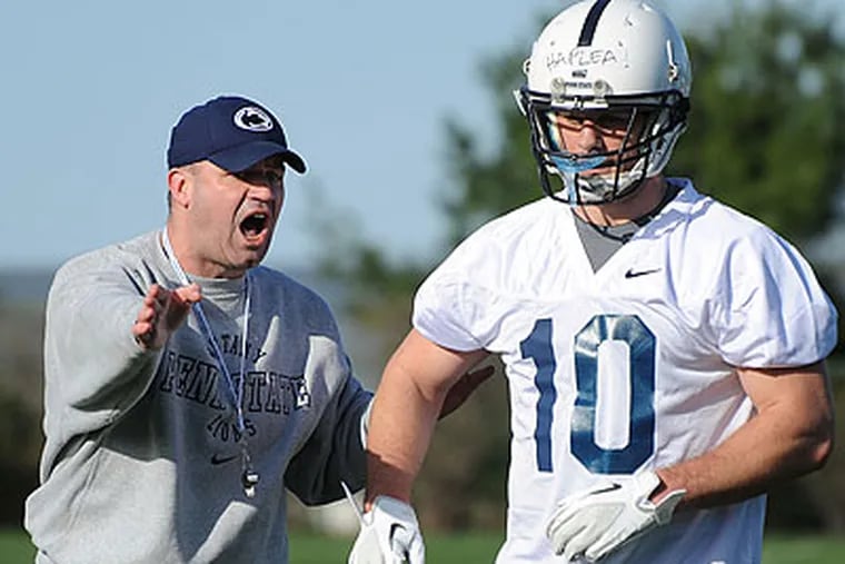 Penn State's quarterbacks will have to learn a new offense under Bill O'Brien. (Steve Manuel/Centre Daily Times/AP)