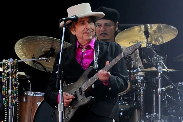 Bob Dylan will play the Tower Theater in Upper Darby with his band on Nov. 11 and 12.