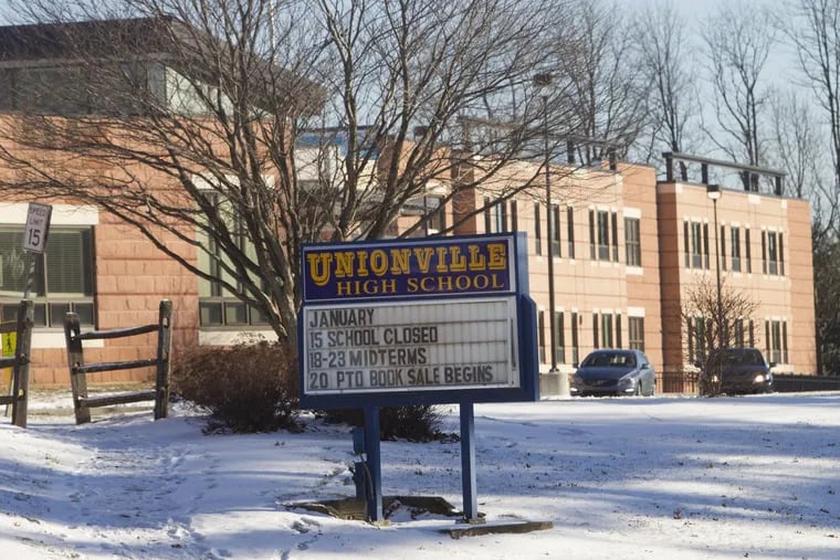 Fifteen students from Unionville High School got slammed with 10-day suspensions for drinking at a football game in the fall. Now, after parents have appealed, hired lawyers and pressured the Unionville-Chadds Ford School Board, the board is planning to rescind the suspensions long after they were carried out. JOSE F. MORENO / Staff Photographer