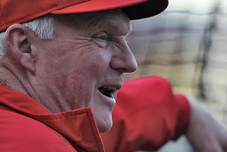 Charlie Manuel led the Phillies to 97 wins, best in baseball, despite a slew of injuries. (David M Warren/Staff Photographer)