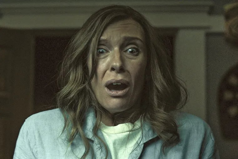 This image released by A24 shows Toni Collette in a scene from "Hereditary." 