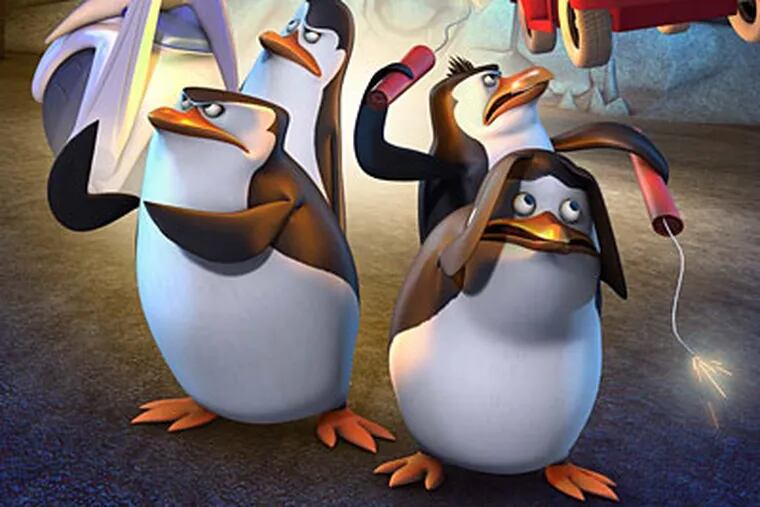 "The Penguins of Madagascar" on Nickelodeon.