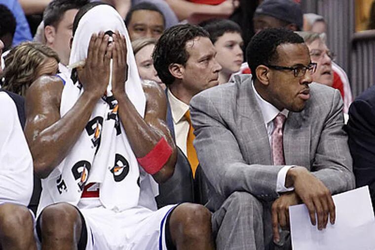 Andre Iguodala did not play in last night's 76ers game. (Ron Cortes/Staff Photographer)