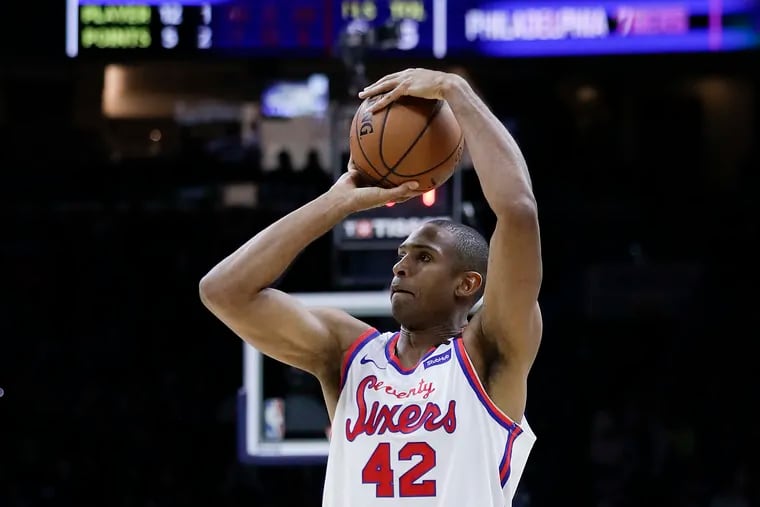 Sixers center Al Horford will start today.
