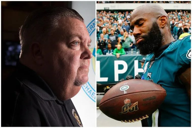 FOP President John McNesby is attacking Eagles safety Malcolm Jenkins for a commentary with recommendation on the selection of a new Philadelphia police commissioner. (The Philadelphia Inquirer/TNS)