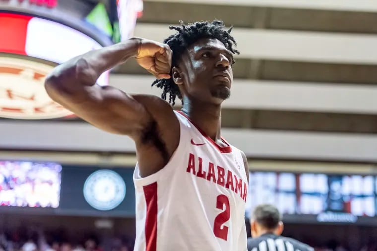 Alabama guard Kira Lewis Jr. (2) has been linked to the Sixers with the 22nd overall pick in mock drafts.