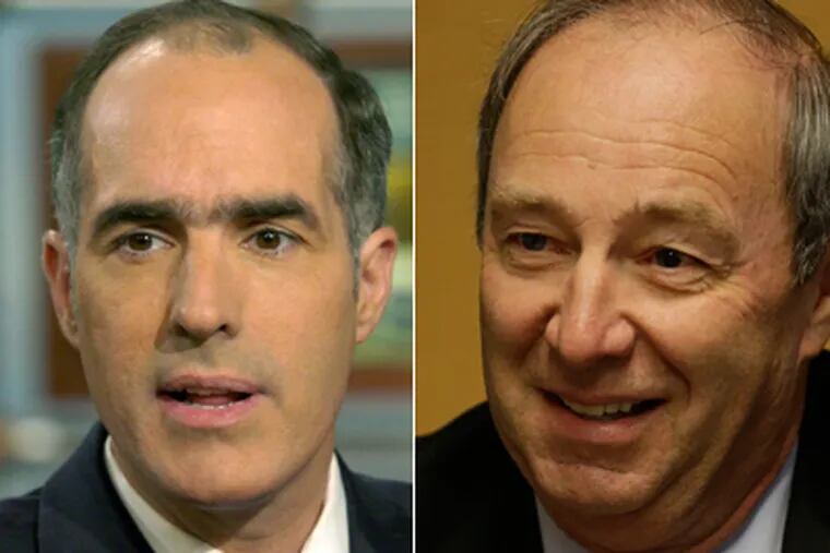 Bob Casey (left) and Tom Smith have each unleashed new attack ads in the last week.