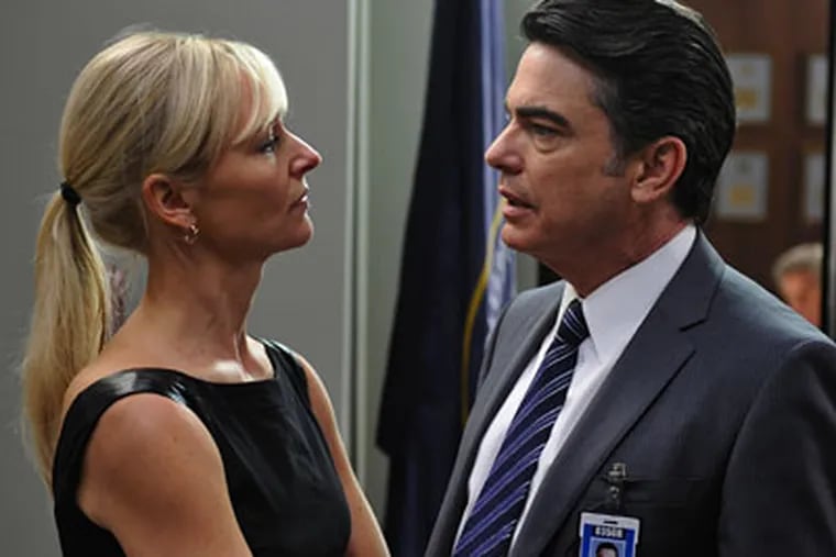 Peter Gallagher, with Kari Matchett, in "Covert Affairs." He also has roles on "Rescue Me" and "Californication."
