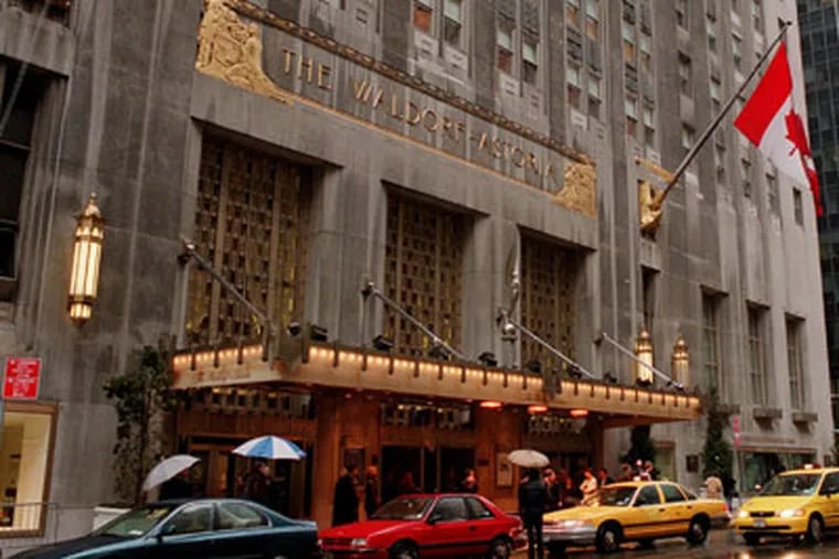 Records show DRPA executives charged $38,167 in 13 months on corporate credit cards, including $500-a-night lodging at the Waldorf-Astoria Hotel in New York. (file, AP)