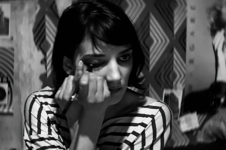 Sheila Vand as a vampire in Persian-vibe “A Girl Walks Home Alone at Night.”