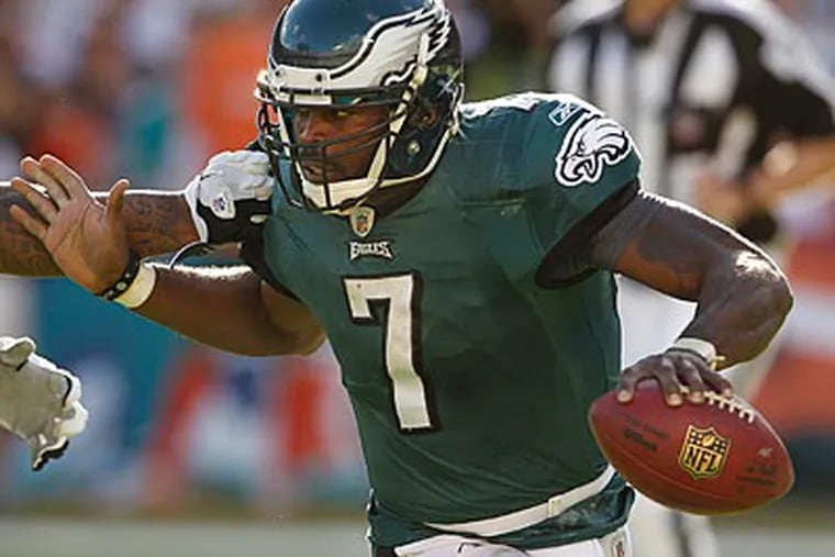 "I want to be out there and be the best player that I can be," Michael Vick said. (Ron Cortes/Staff Photographer)