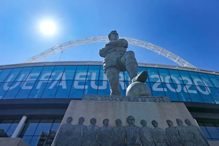 London's Wembley Stadium will host eight games in the Euros, including the semifinals and final.