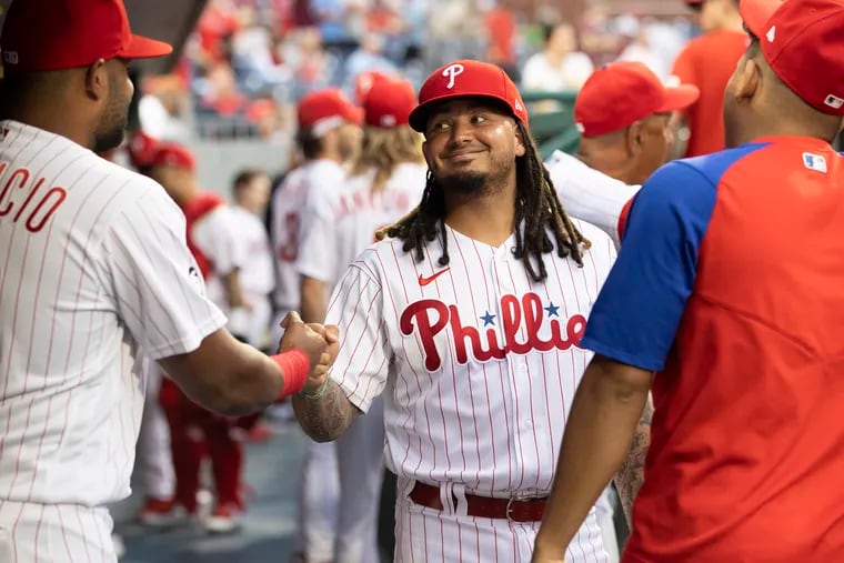 Freddy Galvis, center, brings "a layer of professionalism and competitiveness," says Brad Miller.