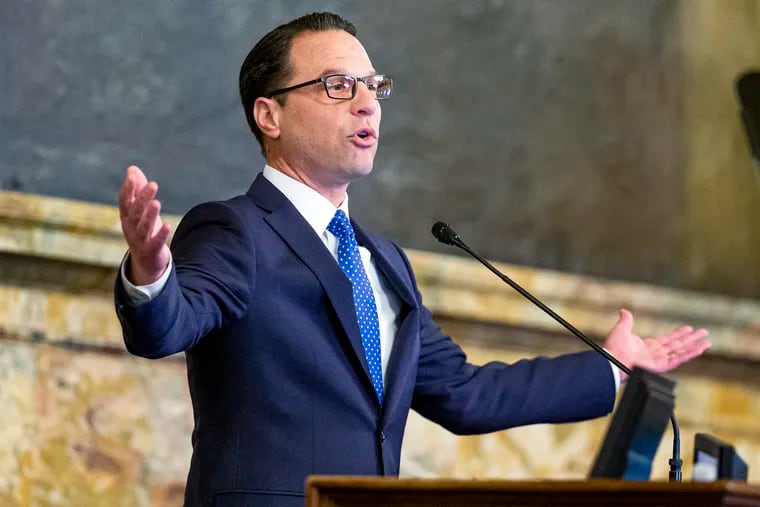Pennsylvania Gov. Josh Shapiro delivers his first budget address to a joint session of the state legislature on Tuesday.