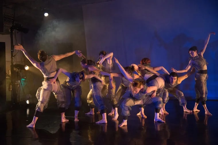 Group Motion dancers performing in 2013 at the Performance Garage.