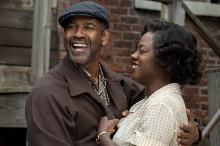 Denzel Washington plays Troy Maxson and Viola Davis plays Rose Maxson in “Fences,” directed by Denzel Washington from a screenplay by August Wilson.