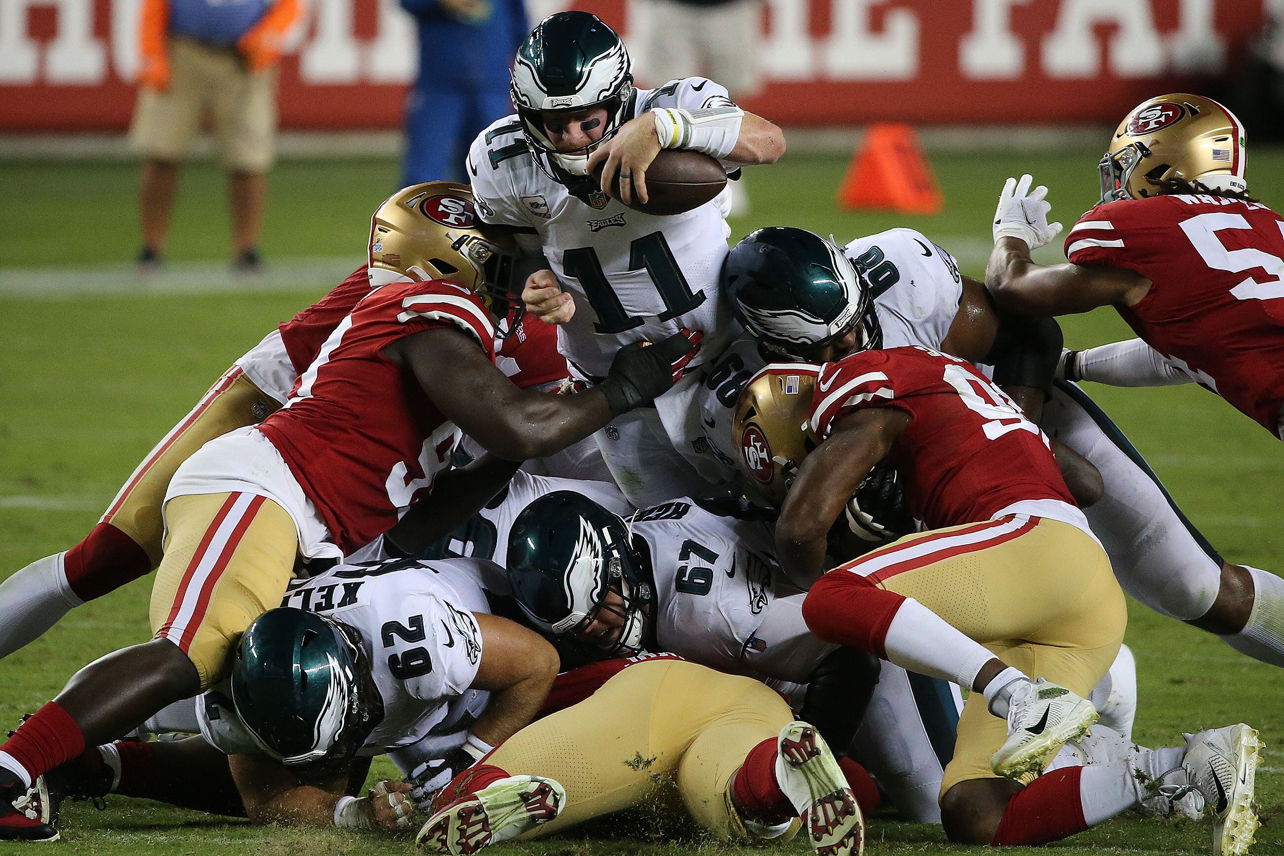 49ers vs Eagles game leads to nasty fourth-quarter fight with multiple  players ejected from the tense match-up