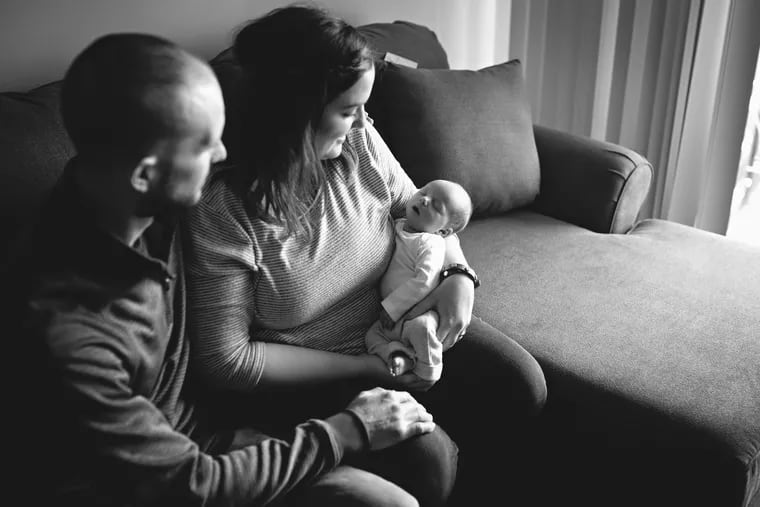 Erik, Emily and infant Lennon Ruth