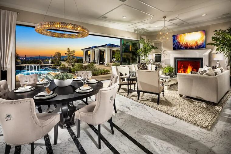 Toll Brothers, a local homebuilder started by brothers Bruce and Bob Toll, has grown nationally to the point that roughly half of its business is now generated in Western states. This model Toll home in Irvine, Calif., starts at a price of $2.48 million.