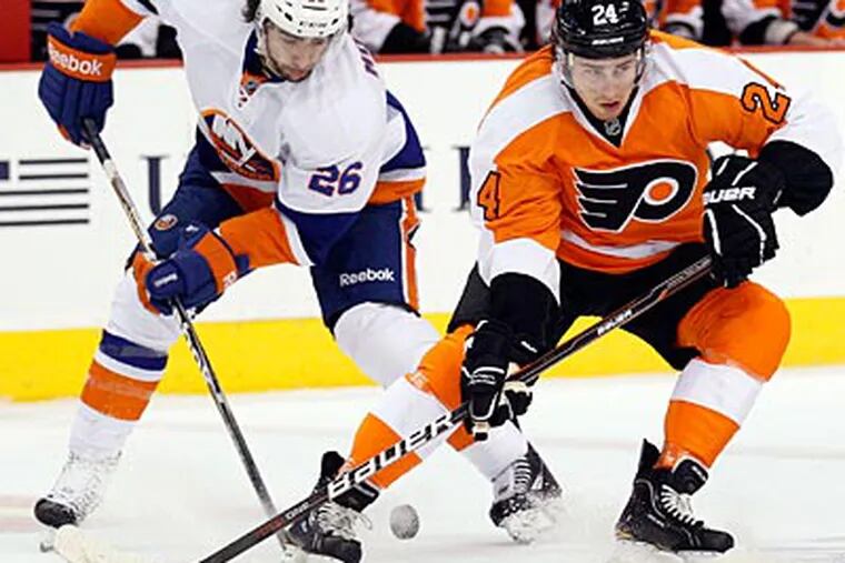 Rookie Matt Read scored the Flyers' only goal in their 4-1 loss to the Islanders. (Yong Kim/Staff Photographer)