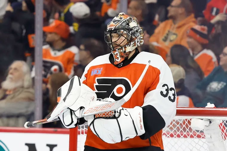 Rookie goaltender Samuel Ersson will have to shoulder the load now that Carter Hart is away from the team indefinitely.