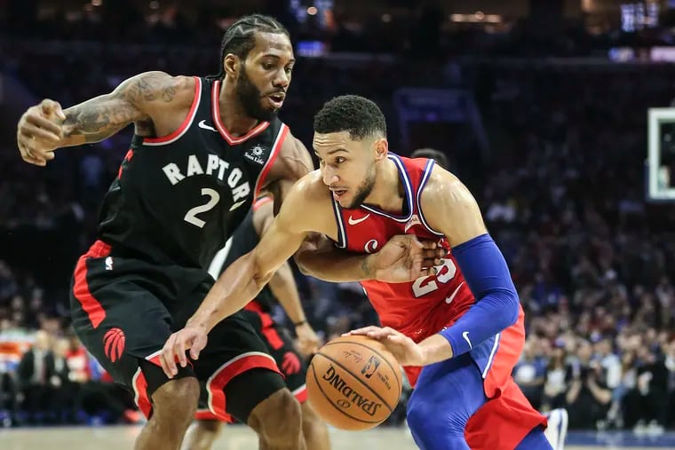 Ben Simmons has struggled with turnovers against the Raptors this season, largely due to Kawhi Leonard's defensive presence.