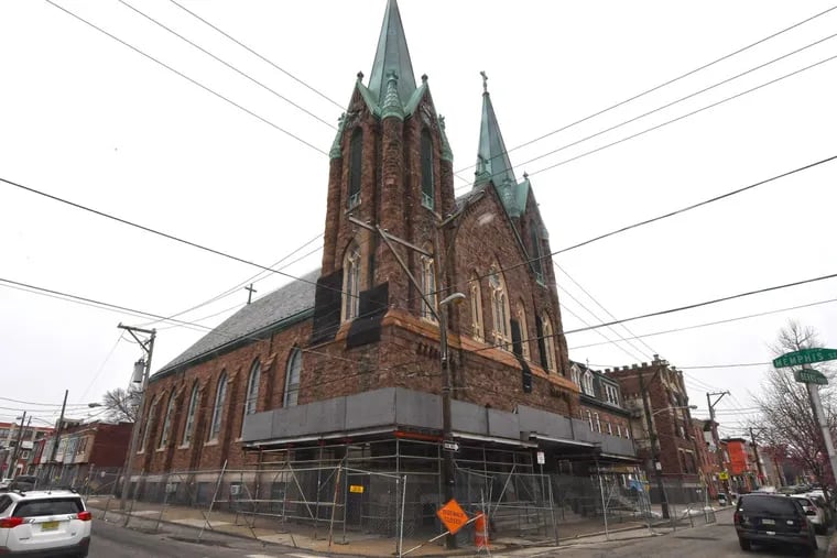 Since being listed on Philadelphia’s Historic Register, a protective fence has been erected at St. Laurentius in Fishtown, The 19th-century Polish church has languished — not for want of a developer, but because of a nuisance lawsuit.