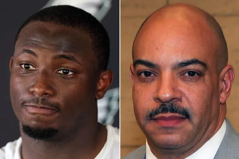 “The last thing anyone wants is a rush to judgment,” District Attorney Seth Williams (right) said on the investigation into LeSean McCoy. “It’s my job to get it right, not to get it fast.”