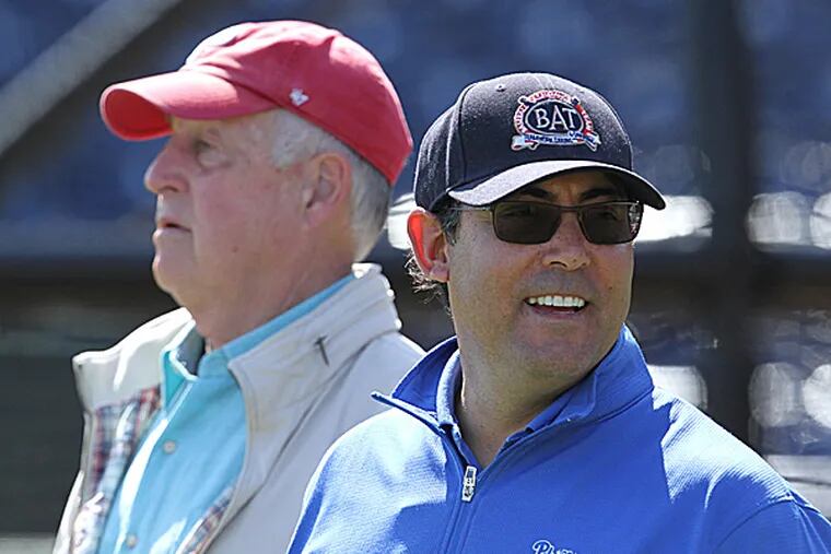 Phillies president Pat Gillick and general manager Ruben Amaro Jr. (David Swanson/Staff Photographer)