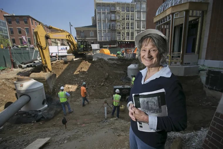 Rebecca Yamin, lead archeologist at the site of the Museum of the American Revolution in Old City.