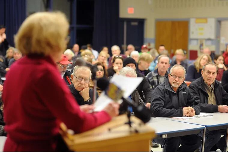 Rose Merrigan was one of more than 25 Upper Bucks County residents who commented Tuesday during a state Department of Environmental Protection hearing on the Adelphia Gateway pipeline's proposed compressor station  in West Rockhill Township.