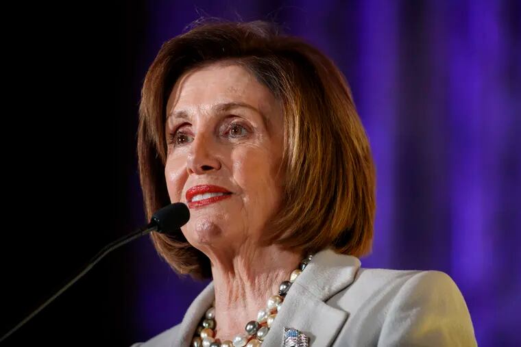 House Speaker Nancy Pelosi of Calif., speaks at the 2019 Democratic women's leadership forum, Thursday, Oct. 17, 2019, in Washington.
