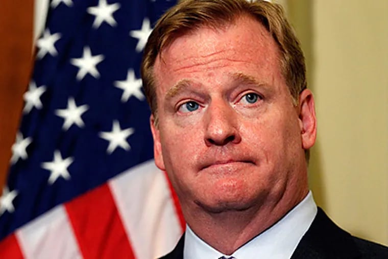 Roger Goodell can't be happy with Monday night's officiating crew. (Alex Brandon, AP file photo)