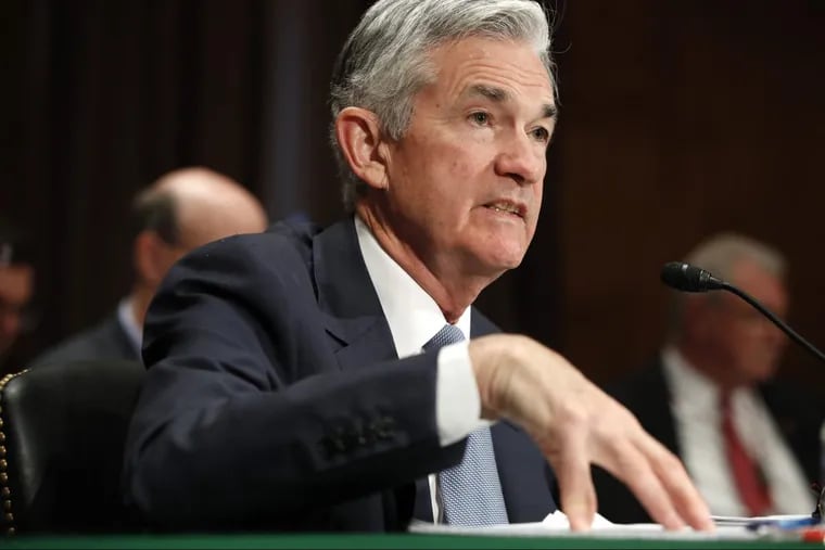 Federal Reserve Chairman Jerome Powell testifies as he gives the semiannual monetary policy report to the Senate Banking Committee, Thursday, March 1, 2018, on Capitol Hill in Washington. The Federal Reserve on Wednesday just voted to raise interest rates by a quarter point.