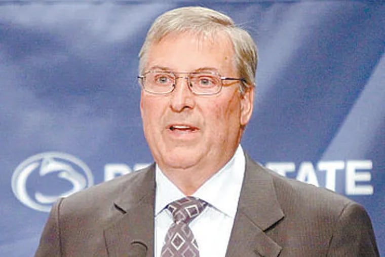 Terrence M. Pegula announces the gift from himself and his wife, Kim. (Christopher Weddle / Centre Daily Times)
