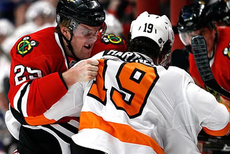 Many Flyers players said Sunday's win had special significance for them. (Charles Cherney/AP)