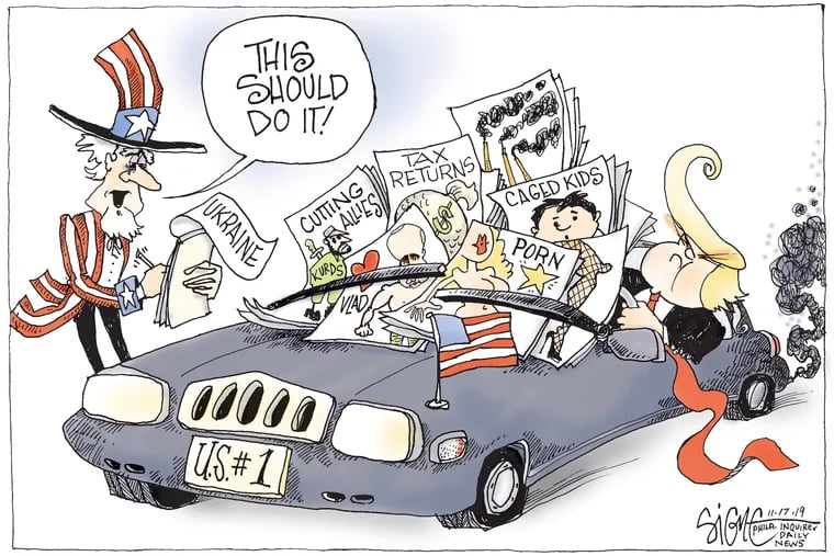 Political Cartoon: Ticketing Trump's bad driving