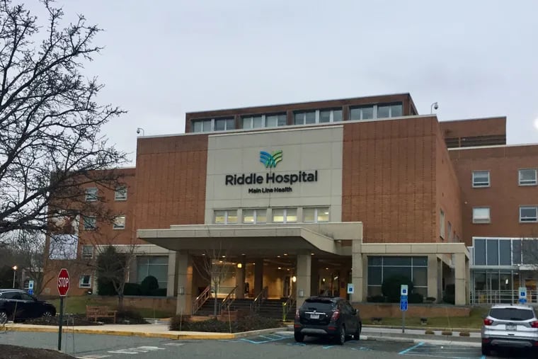 Riddle Hospital, near Media, will get a new main entrance under a building plan its owner, Main Line Health, described in a preliminary bond offering statement. The nonprofit system said it aims to raise $131 million toward the costs of the Riddle modernization and for capital projects at other Main Line Health locations.