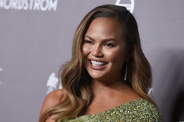 Chrissy Teigen arrives at the 2019 Baby2Baby Gala on Saturday, Nov. 9, 2019, in Culver City, Calif.