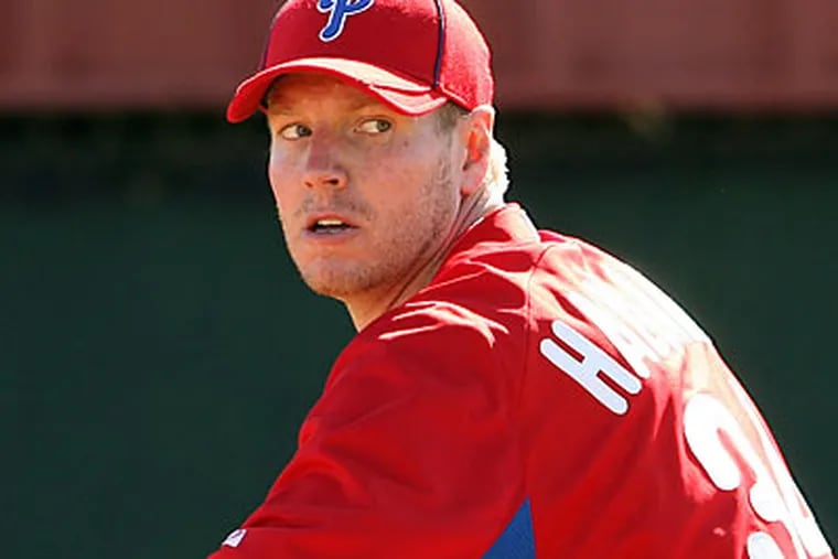 Roy Halladay's explosive delivery has made him one of baseball's best power pitchers. (Yong Kim/Staff Photographer)