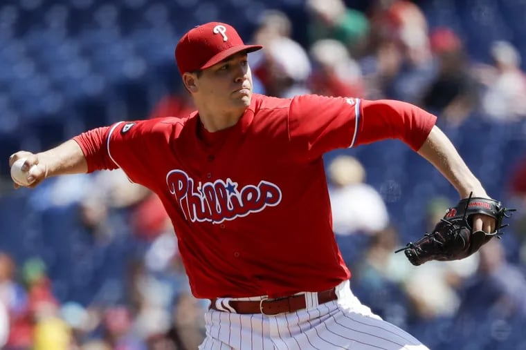 Phillies pitcher Jerad Eickhoff ended his season due to numbness in his hand.