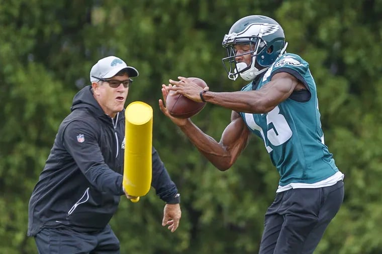 Nelson Agholor will play in front of a home crowd for the first time as a pro on Sunday.