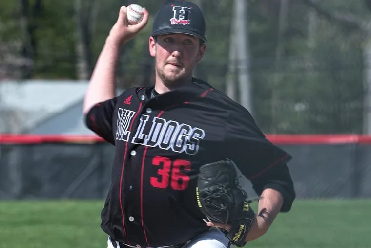 Senior right-hander Jacob Small pitched a complete game in Haddonfield’s 15-5 win over Haddon Heights.