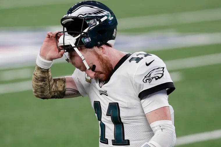 The Eagles made a big bet that Carson Wentz would be their franchise quarterback for years to come. This trade reflects their failure, and his.