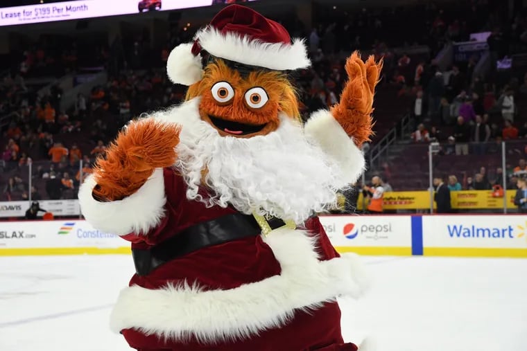 Gritty taps his inner Santa.