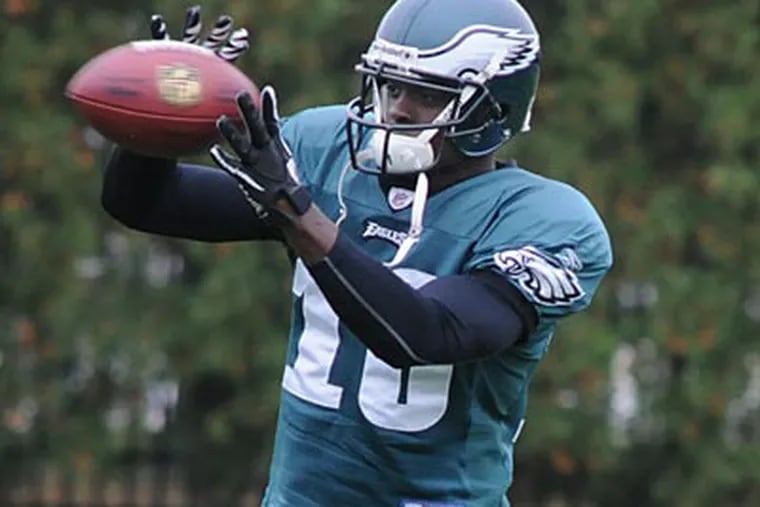 Jeremy Maclin did not participate in any practices at Eagles training camp this year. (Sarah J. Glover/Staff file photo)