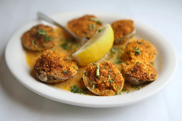 The clams oreganata are pictured at Jimmy's Italian Restaurant in Asbury Park, N.J.