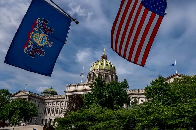The Pennsylvania State Capitol in Harrisburg. The Pennsylvania Attorney General race is wide open and hotly contested.