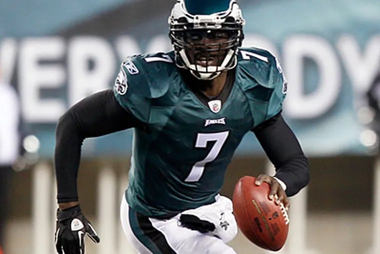 Eagles quarterback Michael Vick was named America's most disliked athlete by Forbes. (Yong Kim/Staff Photographer)